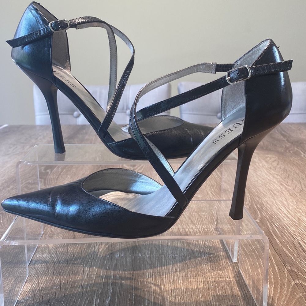 Guess 4 inch high heels, Black Leather Style: GFCARDYN